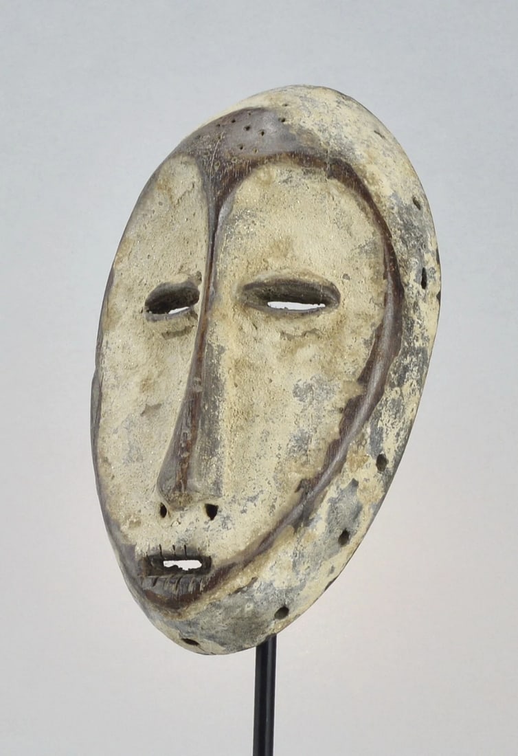 Beautifu Lega idimu Bearded Mask Bwami Congo African Tribal Art mc 1857 - 4
