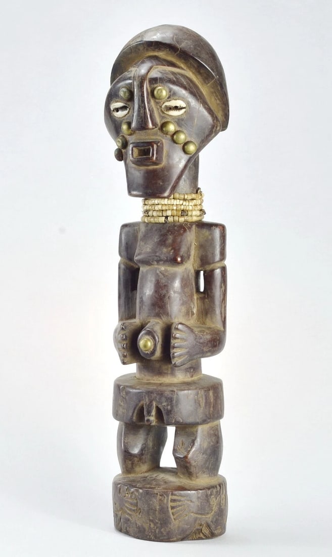 Nice SONGYE Power Figure Fetish Congo Drc Zaire African Tribal Art MC 1856 (1 of 9)