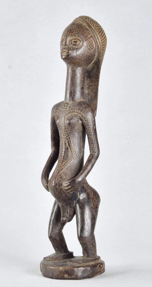 Nice TABWA ancestor figure statue Congo Drc African sculpture Tribal Art 1861 - 8