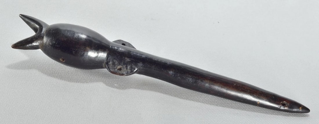 Large Whistle flute Burkina Faso Gurunsi or Mossi Bwaou Nuna flûte african 1800 - 7