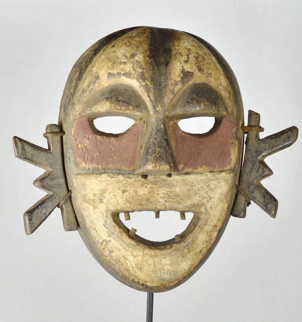BOA Pongdudu Warrior Mask Congo Drc African Tribal Art 1690 - 3