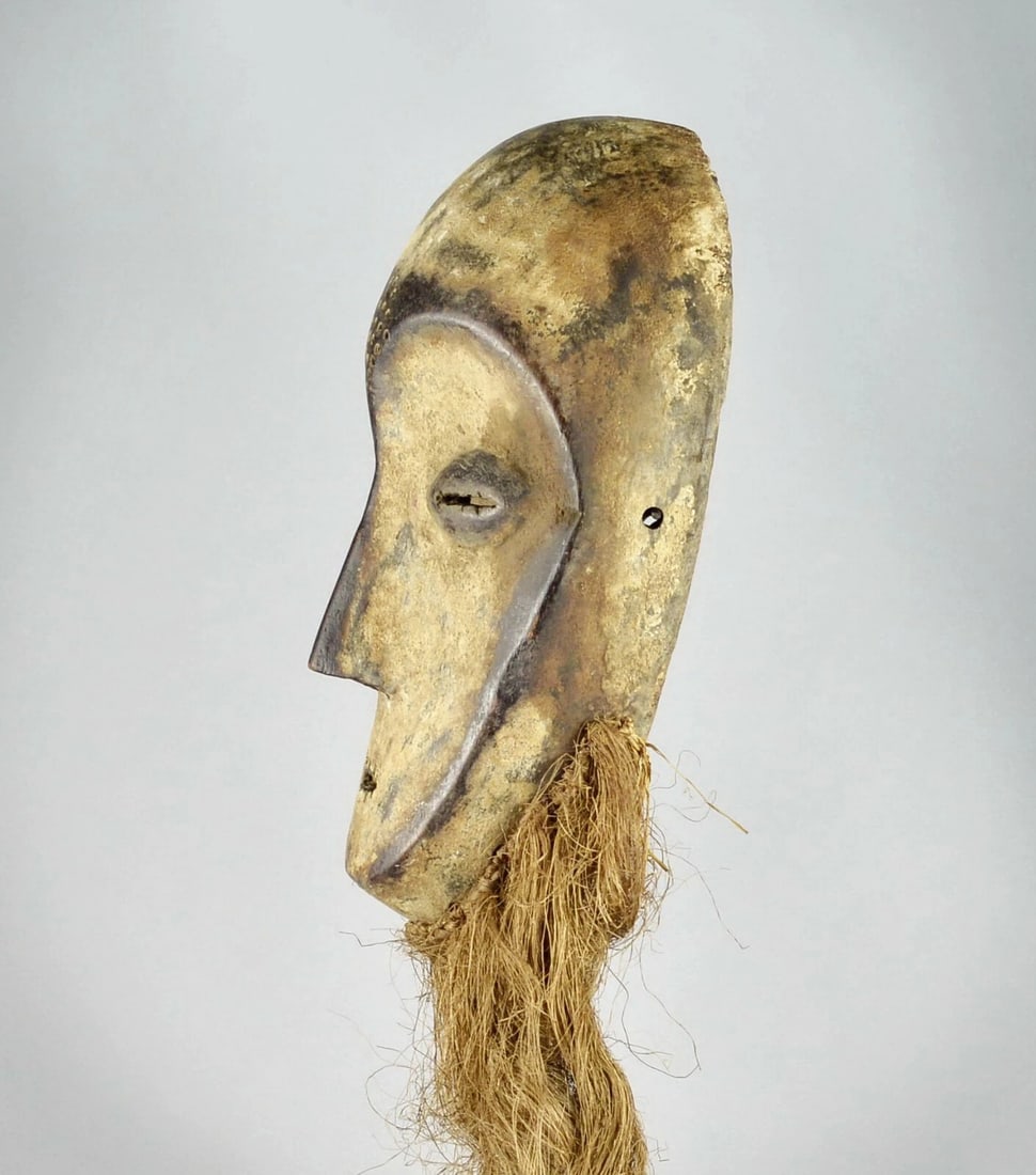 Superb LEGA idimu Mask Bwami Congo DRC African Tribal Art 1602 - 2