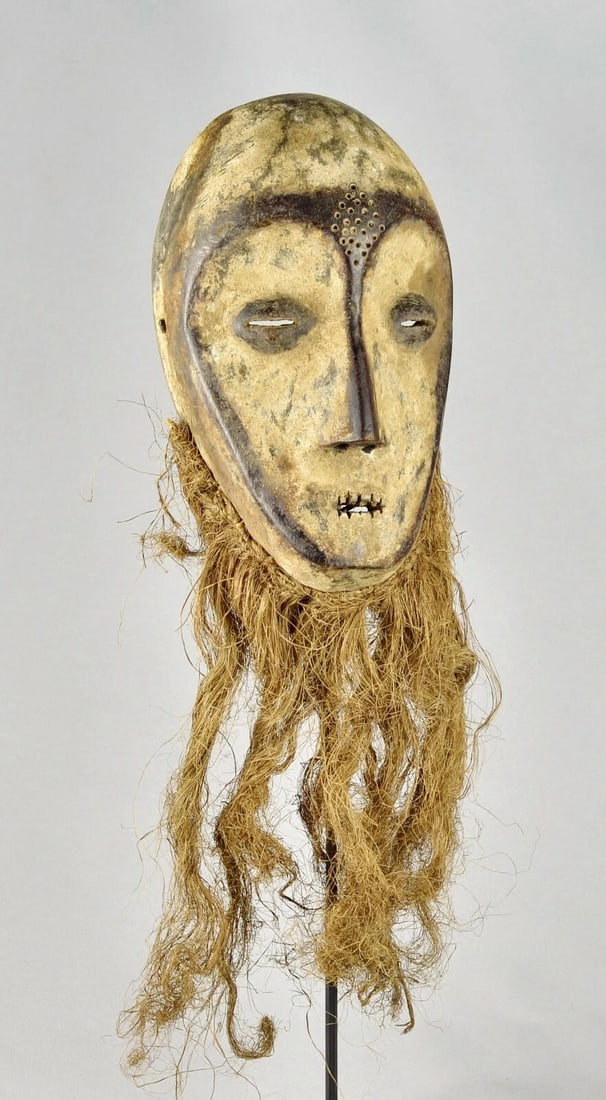 Superb LEGA idimu Mask Bwami Congo DRC African Tribal Art 1602 - 3
