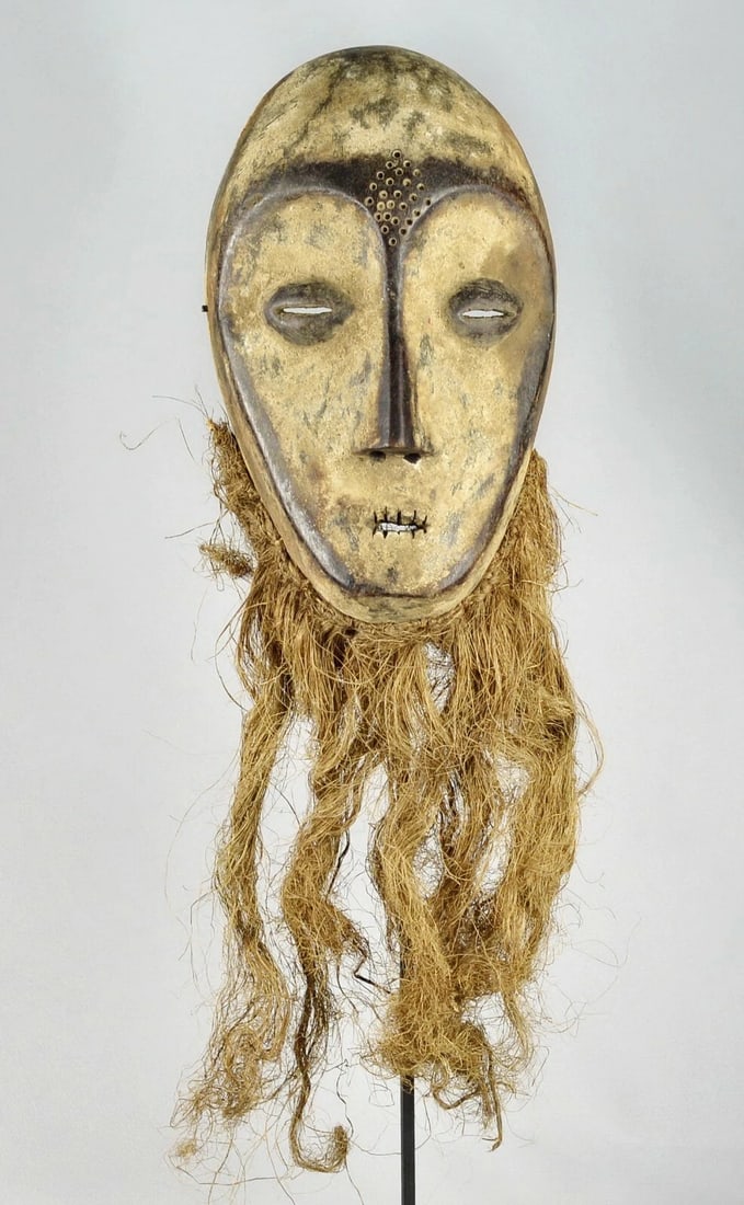 Superb LEGA idimu Mask Bwami Congo DRC African Tribal Art 1602 - 4