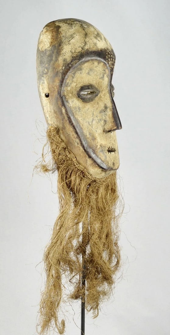 Superb LEGA idimu Mask Bwami Congo DRC African Tribal Art 1602 - 5