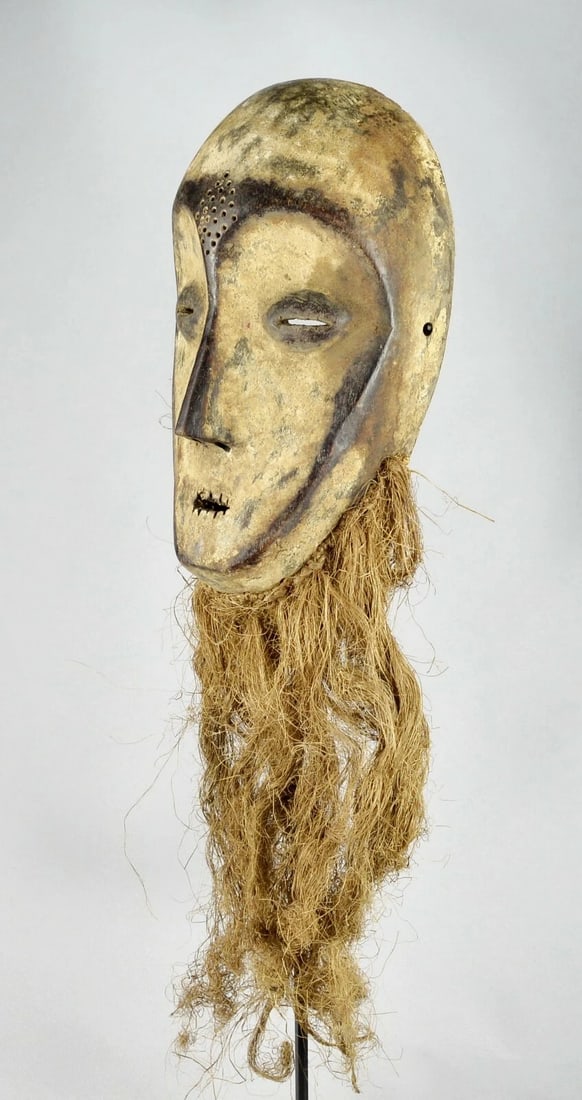Superb LEGA idimu Mask Bwami Congo DRC African Tribal Art 1602 - 6