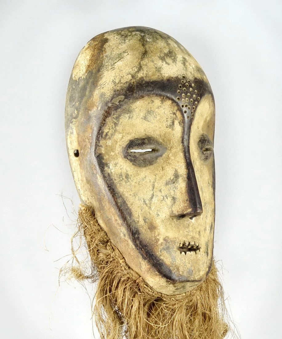 Superb LEGA idimu Mask Bwami Congo DRC African Tribal Art 1602 - 8