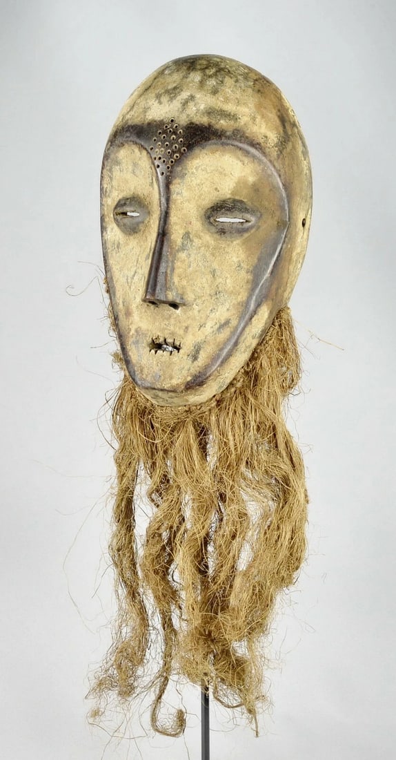 Superb LEGA idimu Mask Bwami Congo DRC African Tribal Art 1602 - 9
