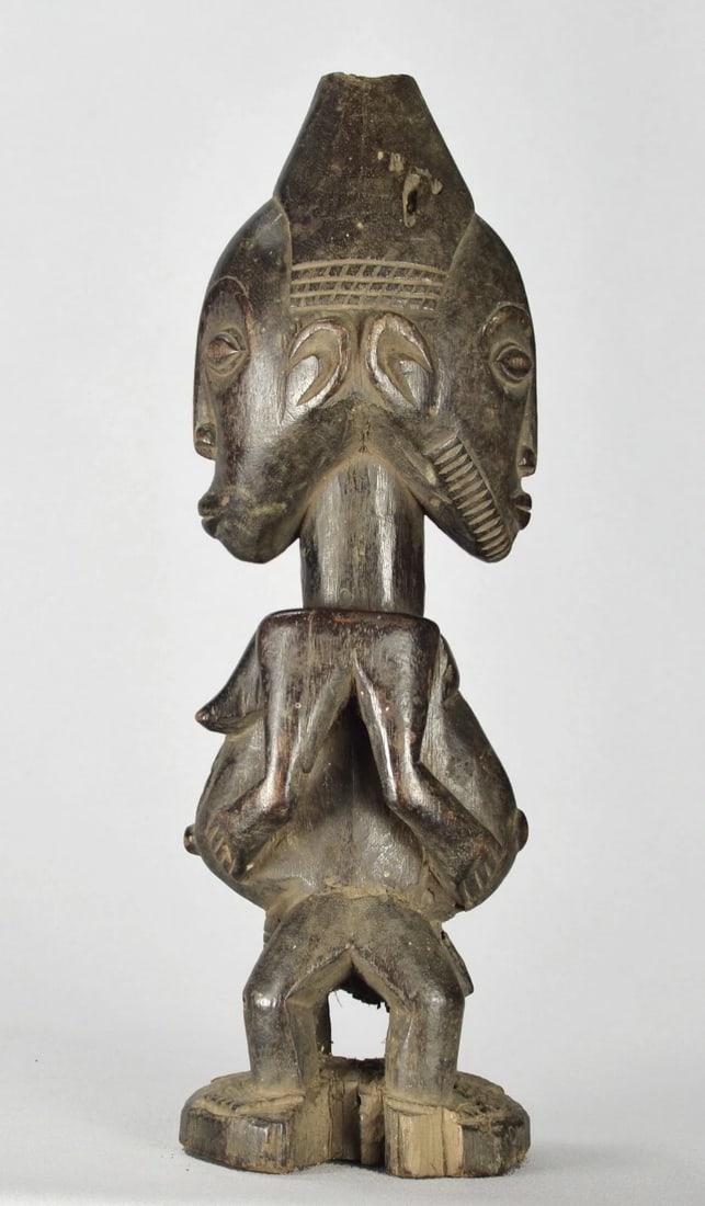 Beautiful HEMBA Kabeja figure janus Statue Congo DRC African Tribal Art 1634 - 12