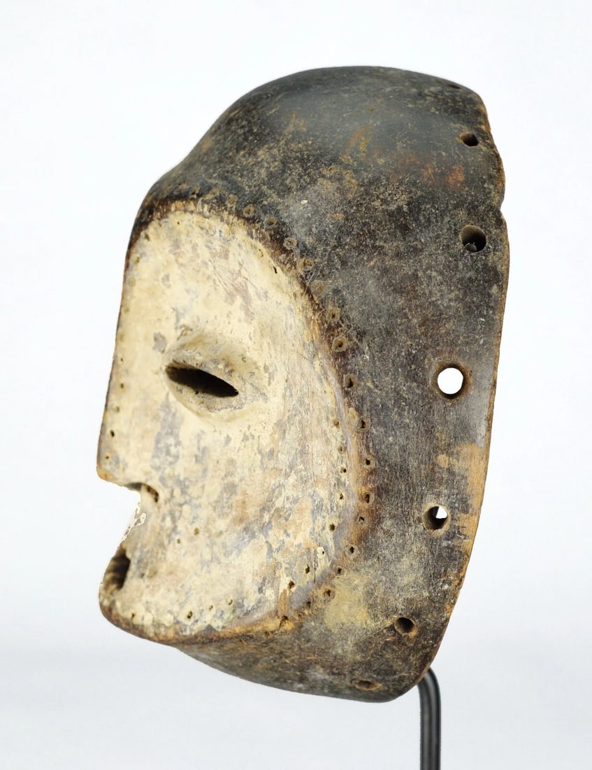 LEGA Wood idimu Mask Bwami Cult Congo Zaire DRC African Tribal Art 1120 - 5