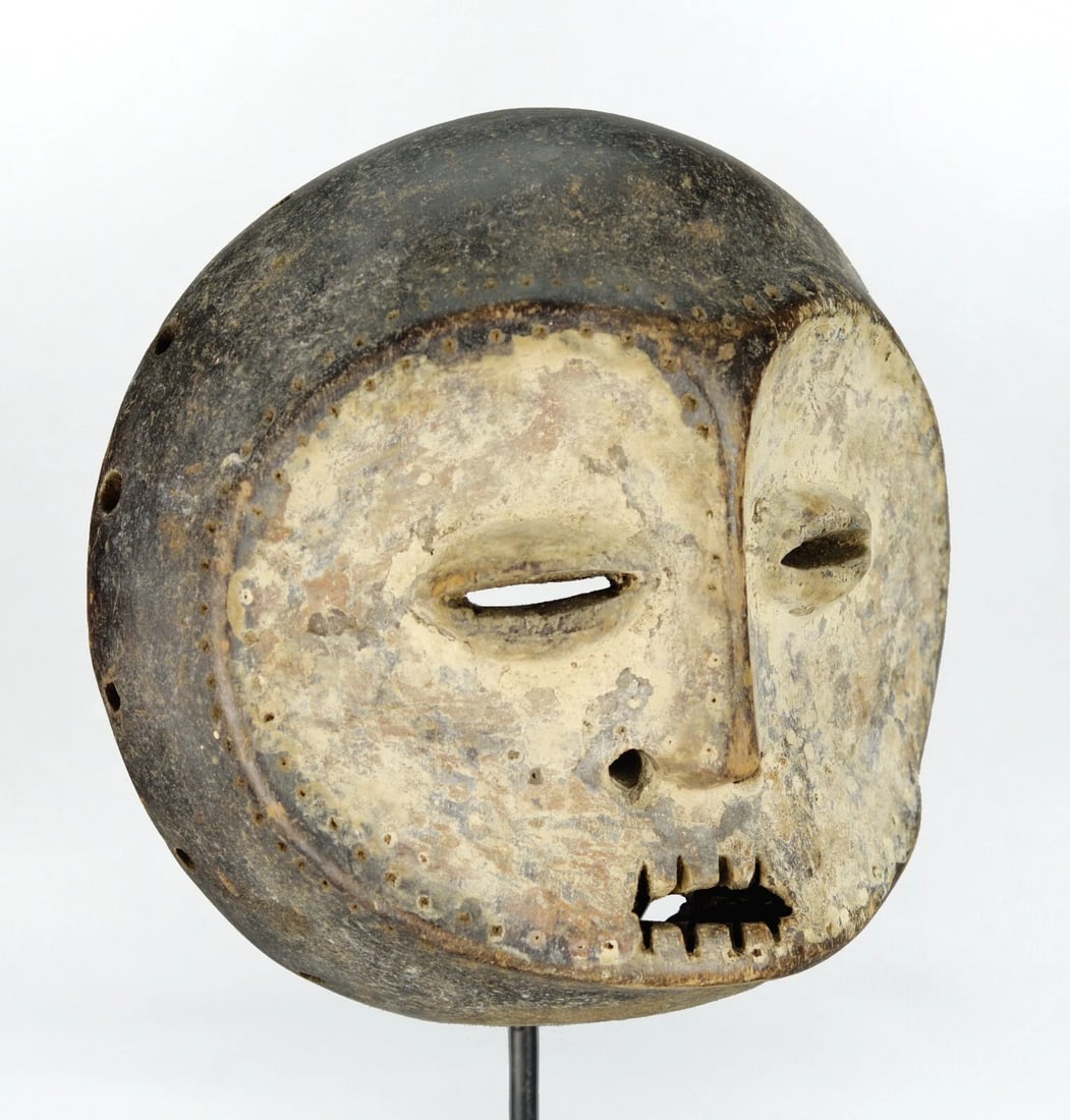 LEGA Wood idimu Mask Bwami Cult Congo Zaire DRC African Tribal Art 1120 - 9