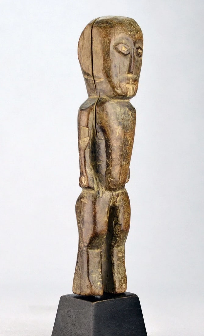 LEGA anthropomorphic figure statue Bwami Cult Congo Drc African Tribal Art 0523 - 9