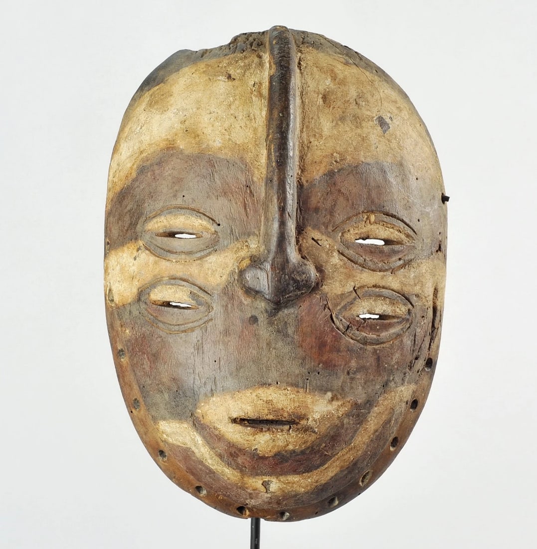 Very rare initiation BEMBE Mask Congo DRC African Tribal Art 1301 - 6
