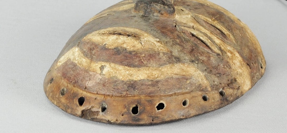 Very rare initiation BEMBE Mask Congo DRC African Tribal Art 1301 - 9