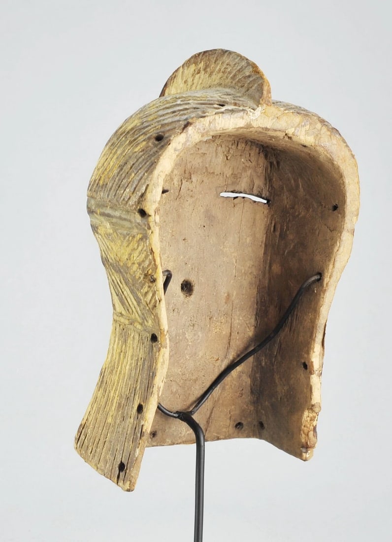 Nice LUBA Kifwebe Wood Mask Congo DRC Baluba African Tribal Art Songye 0980 - 9