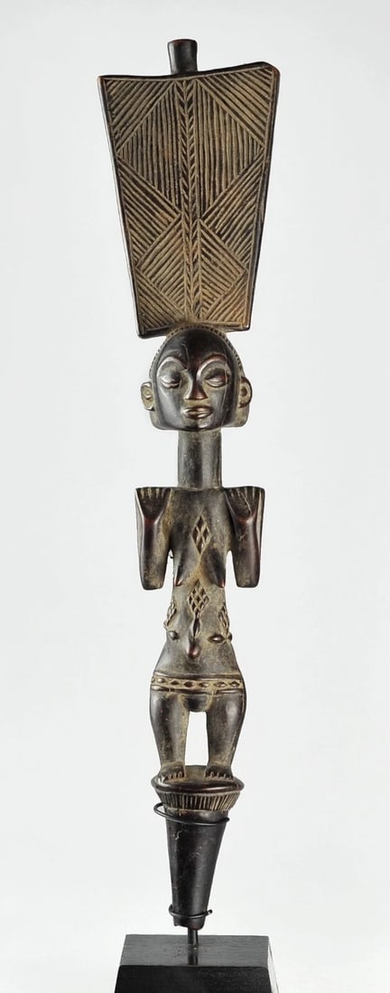 LUBA Kibango Chief's Staff Scepter Congo Drc African Tribal Art Regalia 1134 - 10