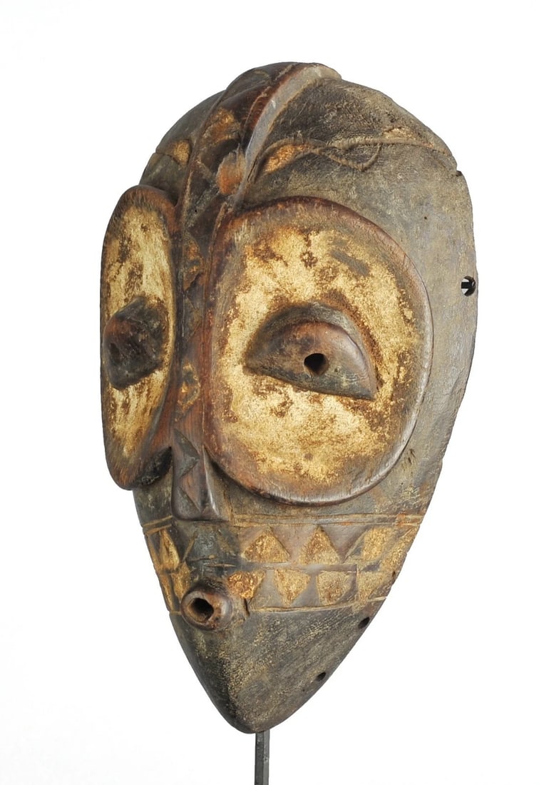 Rare initiation GOMA wood mask Congo DRC Bembe African Tribal Art 1110 - 4