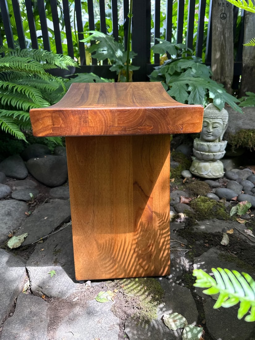 Modern Zen Teakwood Shower Stool - 3