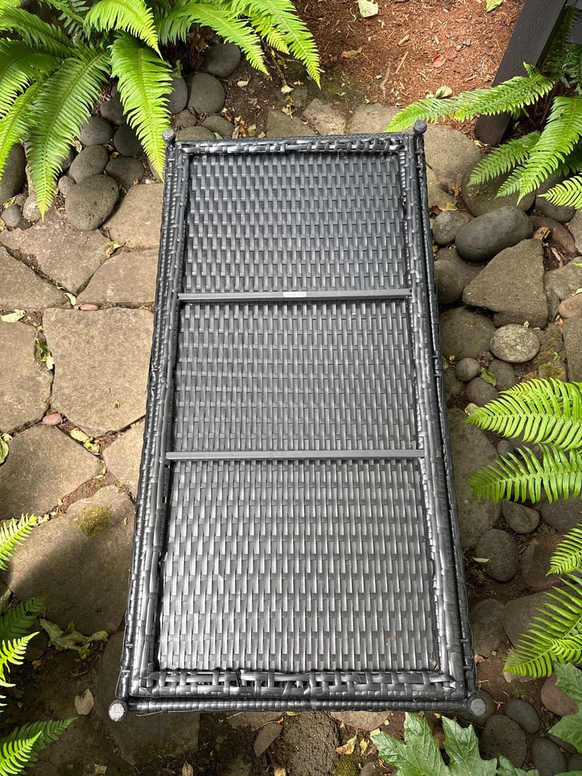 Outdoor Wicker Storage Chest with Liner - 5