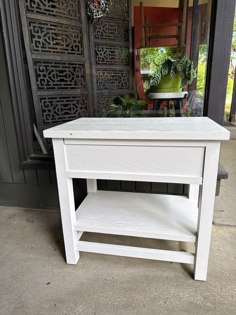 Pottery Barn Farmhouse table with two drawers - 6