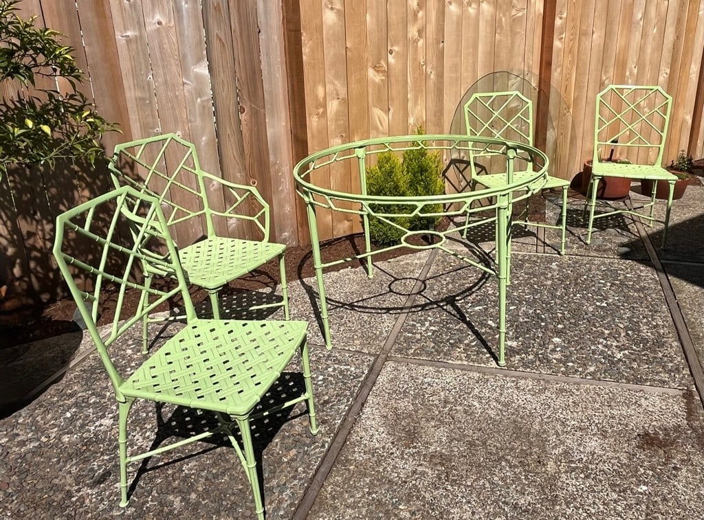 1950s Hall Bradley for Brown Jordan "Calcutta" 5-Piece Patio Dining Set - 10