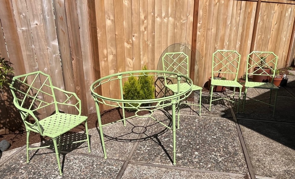 1950s Hall Bradley for Brown Jordan "Calcutta" 5-Piece Patio Dining Set - 11
