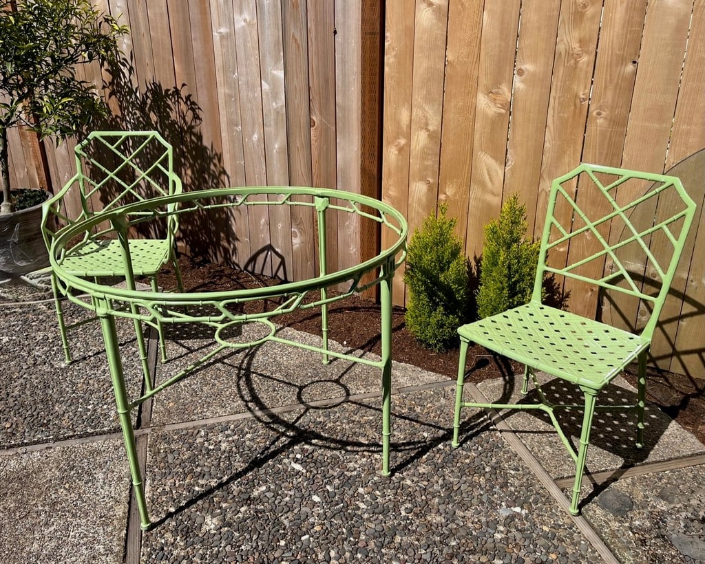 1950s Hall Bradley for Brown Jordan "Calcutta" 5-Piece Patio Dining Set - 12
