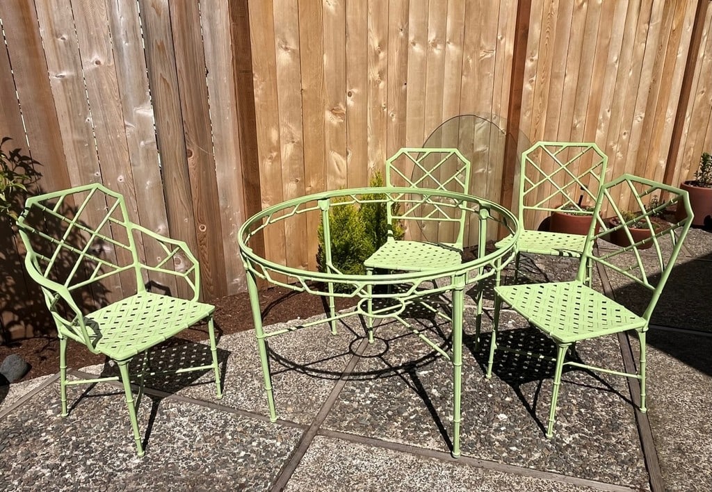 1950s Hall Bradley for Brown Jordan "Calcutta" 5-Piece Patio Dining Set - 9