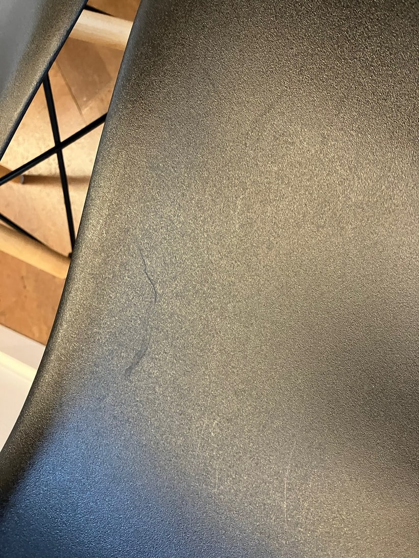 Set of Four Eames Molded Plastic Side Chairs with Wood Dowel Bases - 12