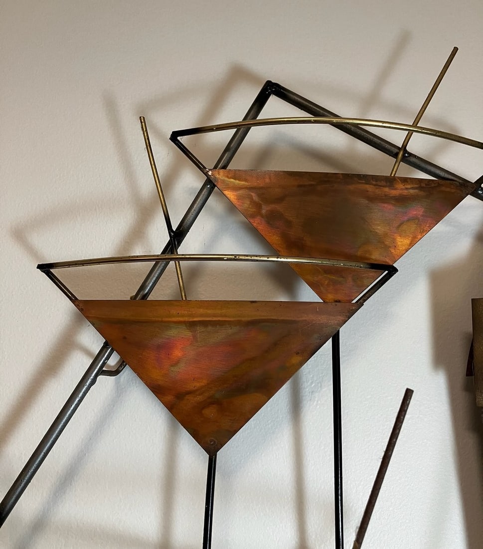 Mid-Century Modern Metal Martini and Manhattan Sculpture by Jere Studios - 2