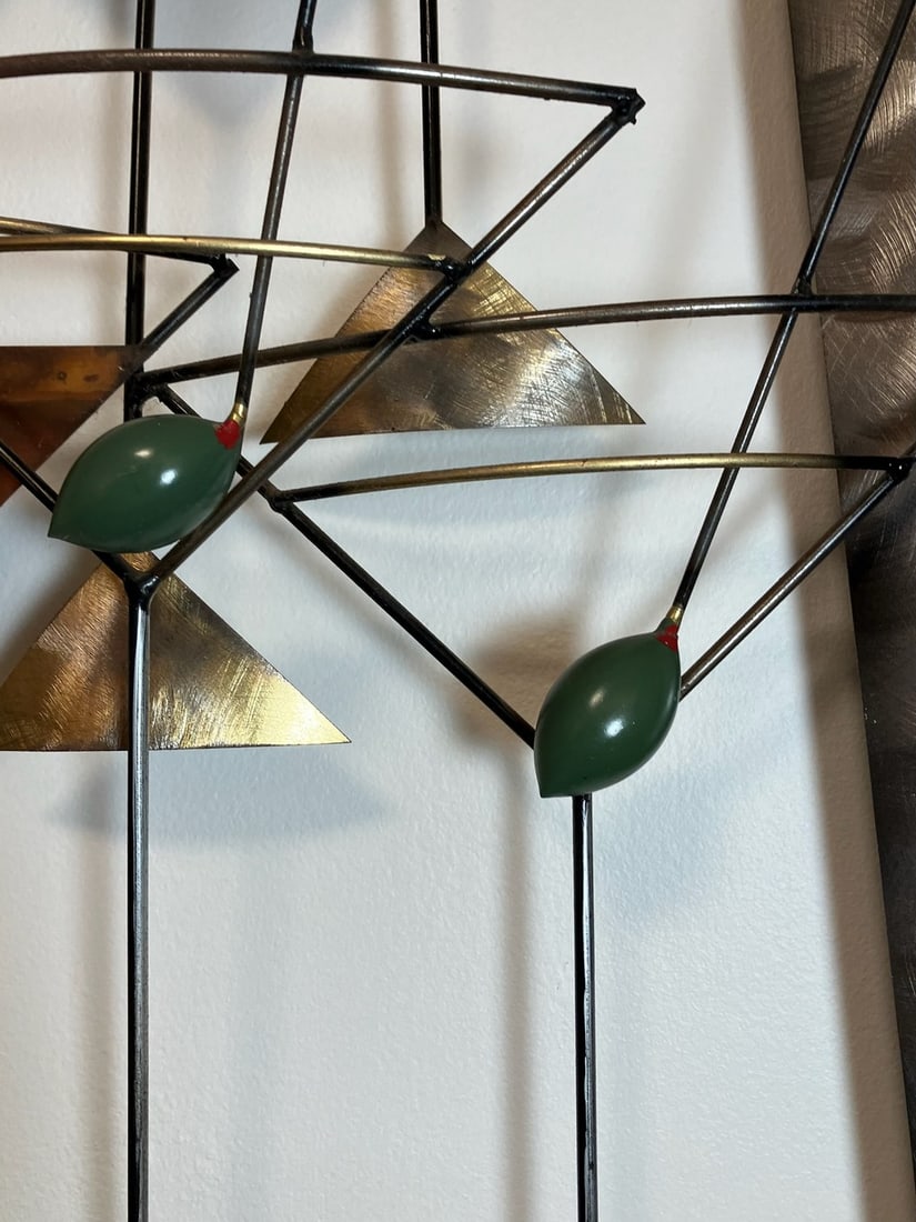 Mid-Century Modern Metal Martini and Manhattan Sculpture by Jere Studios - 5