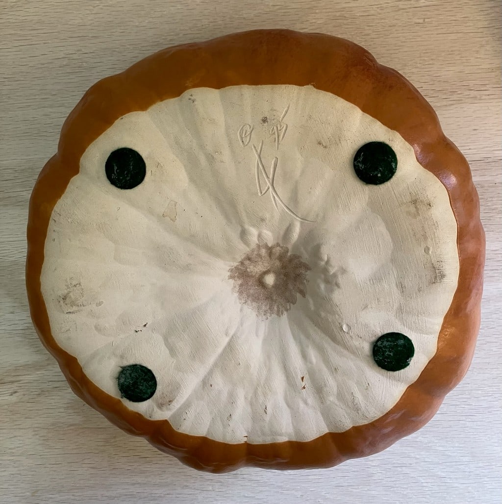 Large Artisan Majolica Pumpkin Tureen - 6