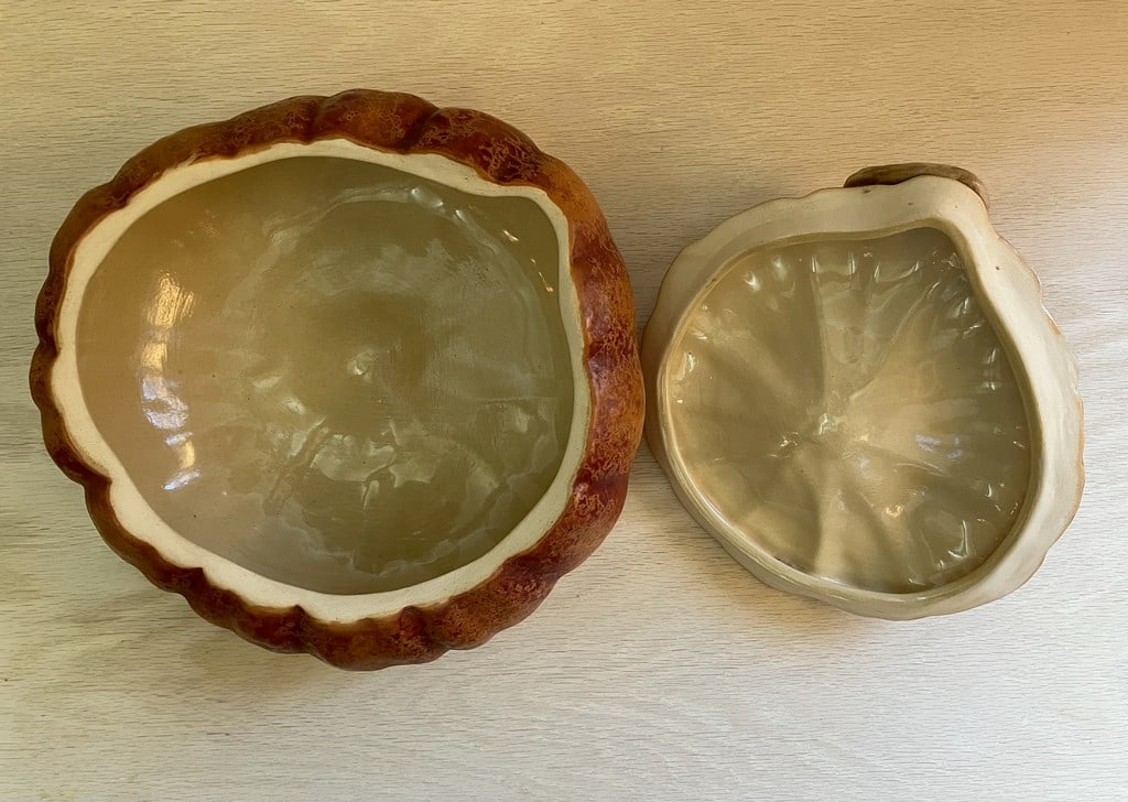 Large Artisan Majolica Pumpkin Tureen - 7