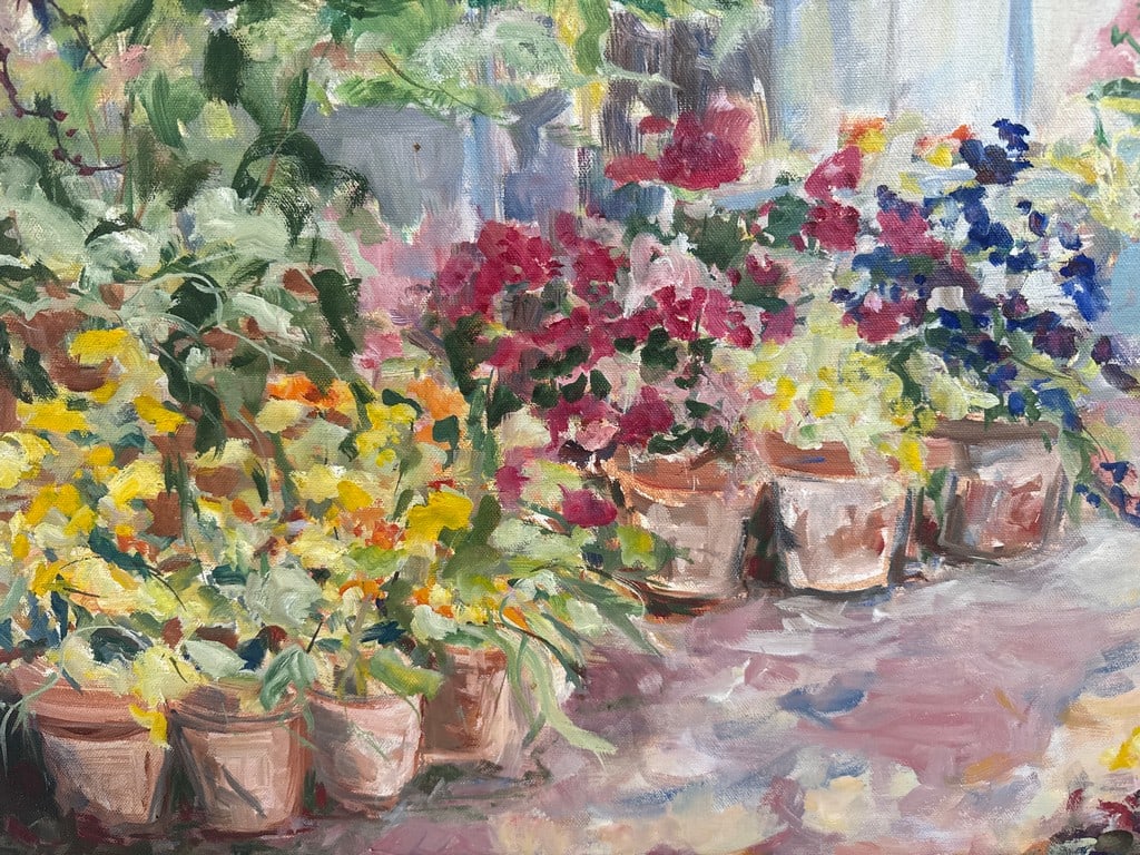 Christine Curry (American, 20th Century) "Spring Floral Display at Franklin Park Conservatory," c... - 2