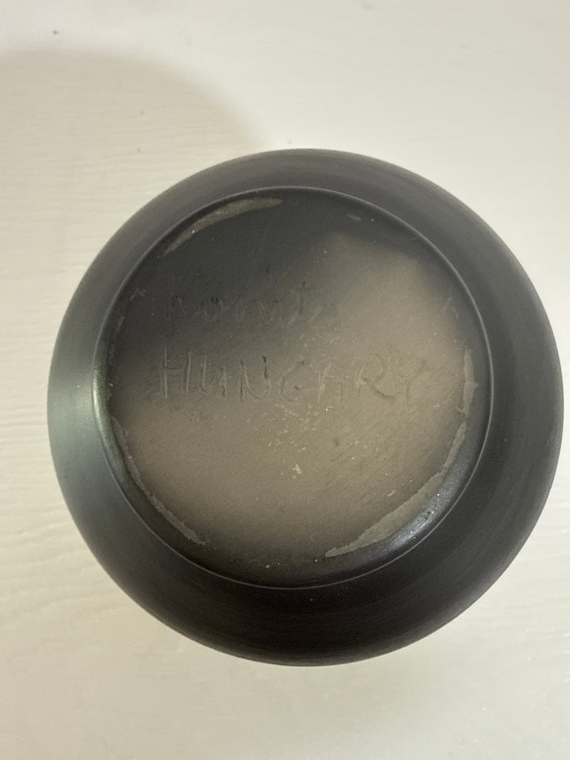 Kovats Studio Black-on-Black Burnished Ceramic Vase - 5