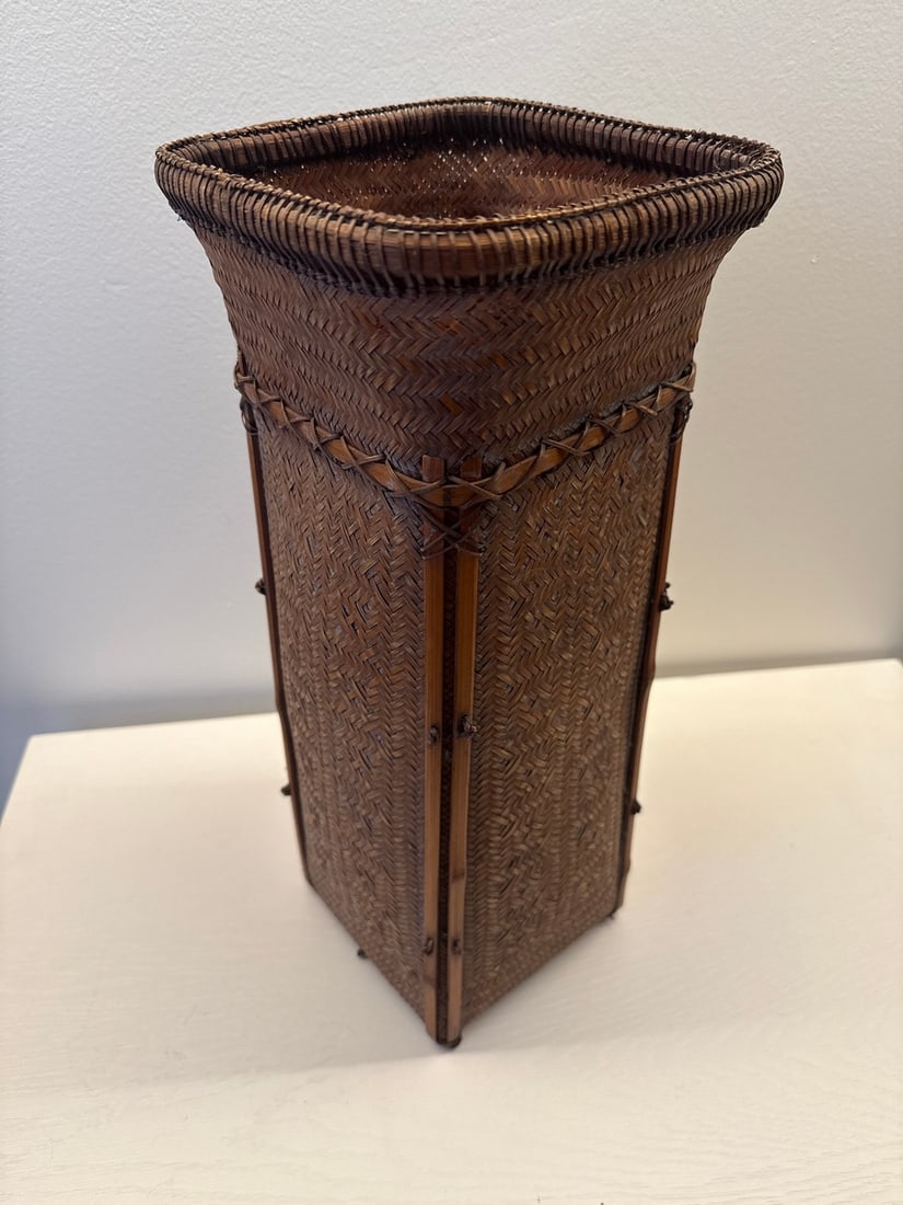 Collection of Three Chinese Bamboo Woven Baskets - 10
