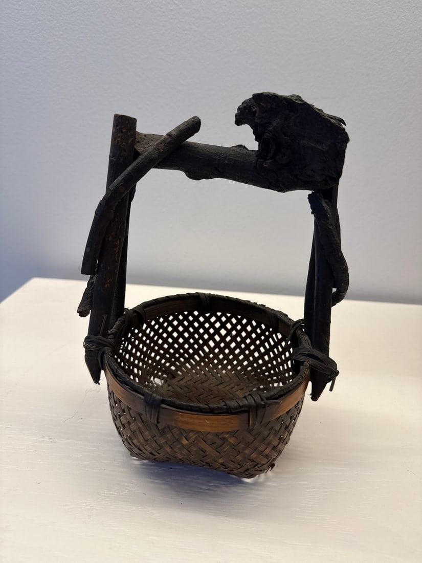 Collection of Three Chinese Bamboo Woven Baskets - 2