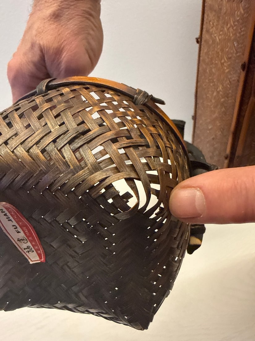 Collection of Three Chinese Bamboo Woven Baskets - 6