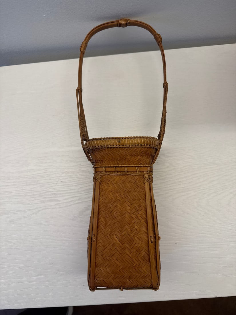 Collection of Three Chinese Bamboo Woven Baskets - 8