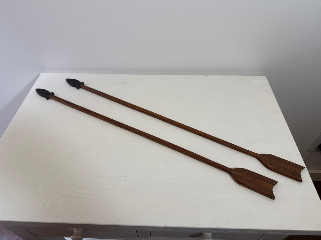 Pair of Early 20th Century "Lodge Style" Decorative Wood Arrows - 2