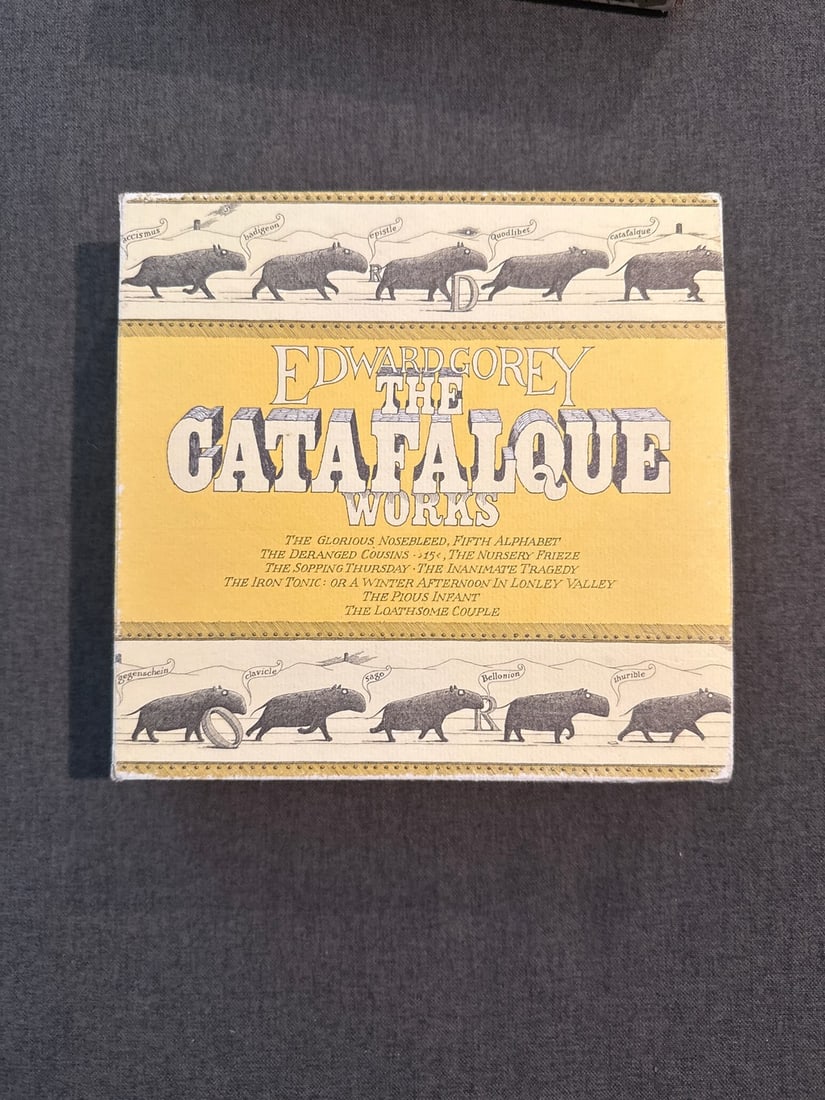 Two First Edition Boxed Sets of Edward Gorey Works: "The Vinegar Works" and "The Catafalque Works" - 3