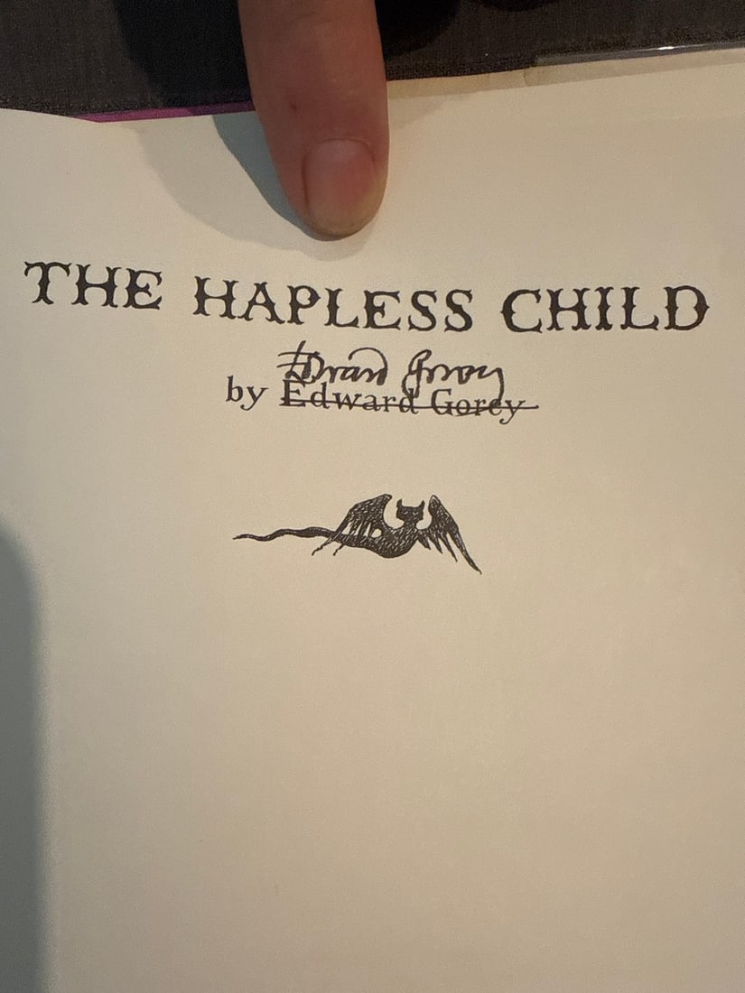 Three Edward Gorey Signed Titles: "The Hapless Child," "The Jumbilies," and "The Haunted Tea Cosy... - 2