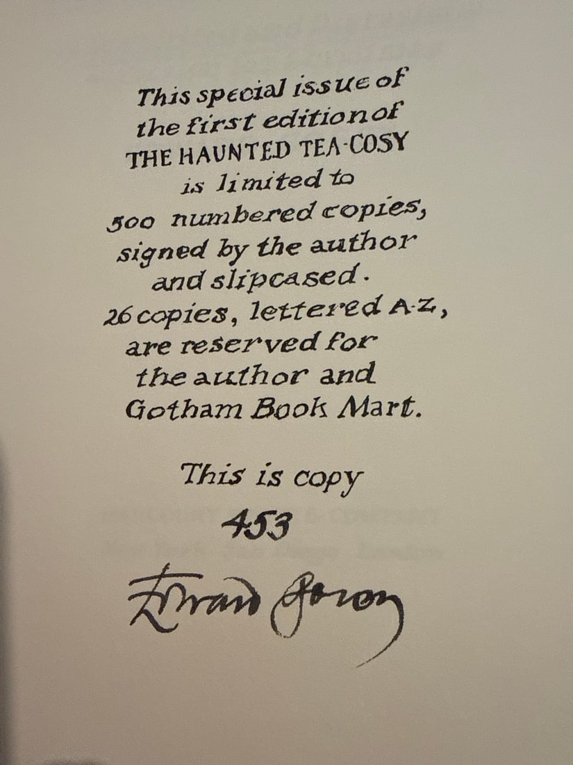 Three Edward Gorey Signed Titles: "The Hapless Child," "The Jumbilies," and "The Haunted Tea Cosy... - 7