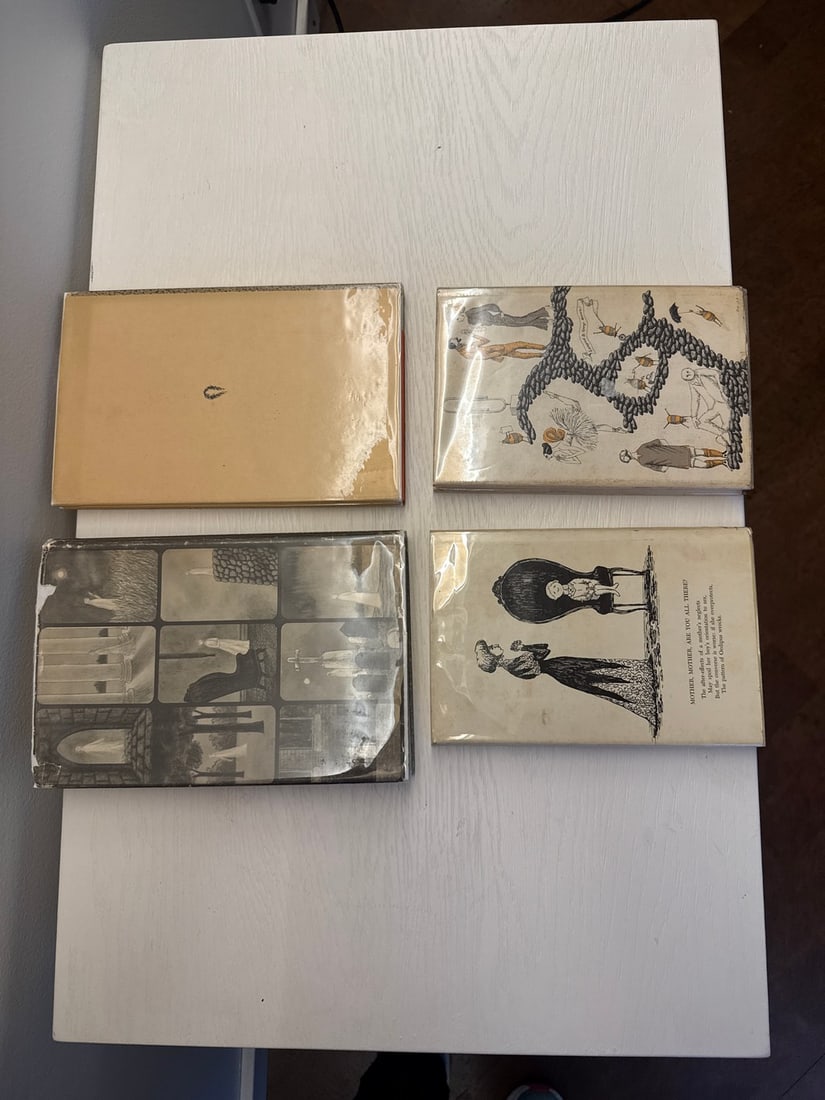 Collection of Four Vintage Books with Distinctive Covers and Illustrations by Edward Gorey - 2