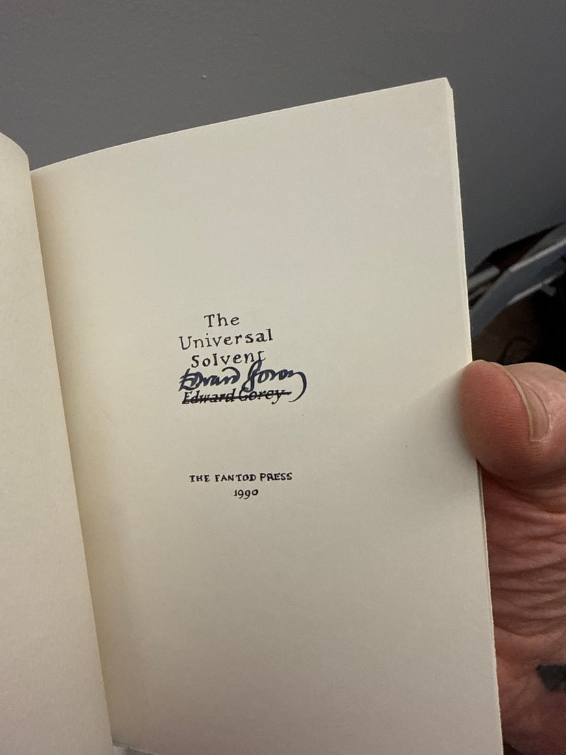 Signed Editions of Edward Gorey's, "QRV - The Universal Solvent" and His Famous Card Deck, the "F... - 4