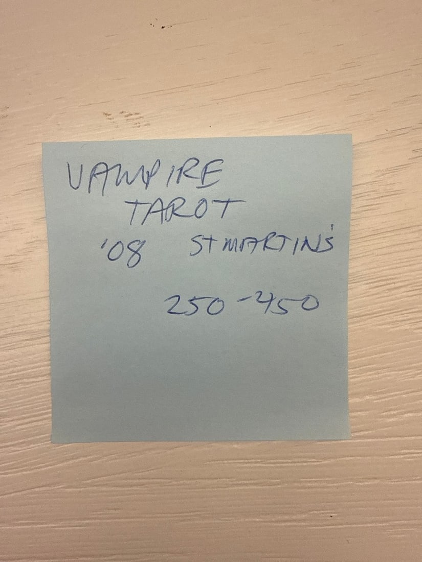Rare First Edition "The Vampire Tarot" by Robert M. Place - 5