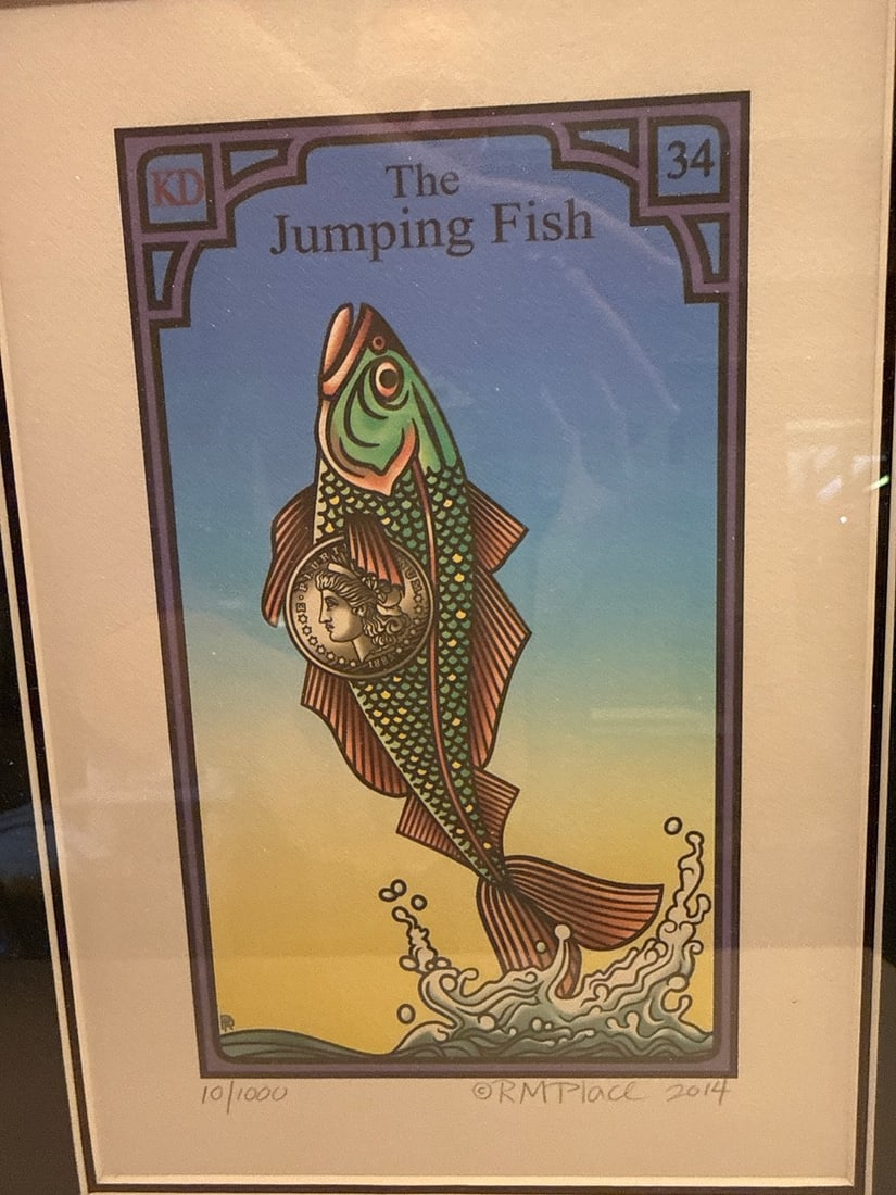 The Jumping Fish - Limited Edition Giclée Print, KD, RM Place, 2014 - 2
