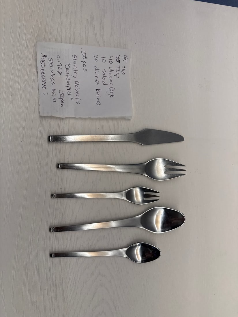 Stanley Roberts "Contempra" Stainless Steel Flatware Set (150 Pieces), c. 1960s - 2