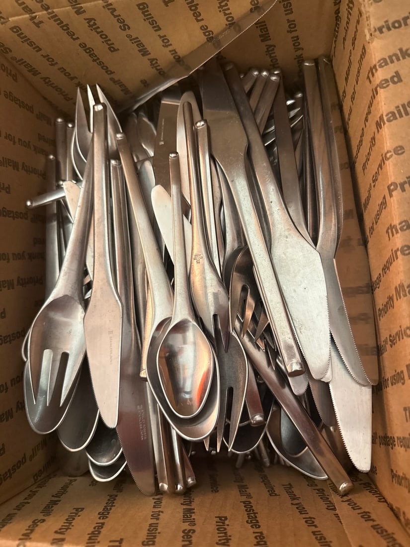 Stanley Roberts "Contempra" Stainless Steel Flatware Set (150 Pieces), c. 1960s - 3
