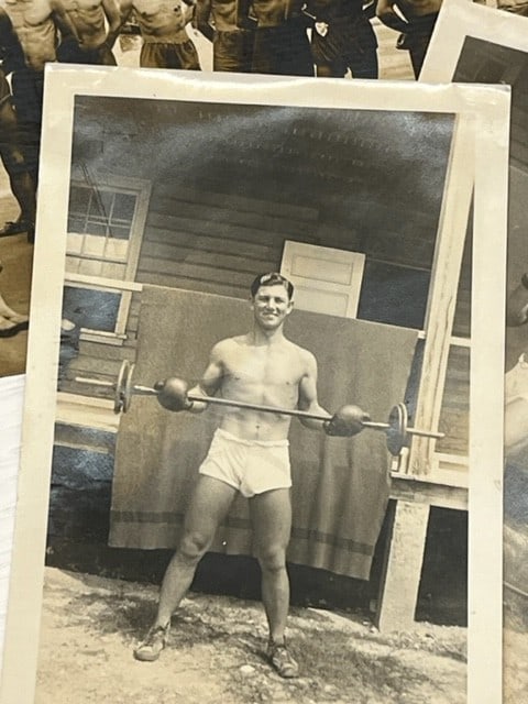Collection of Vintage Snapshots and Postcards Featuring Male Figures in Athletic and Casual Setti... - 5